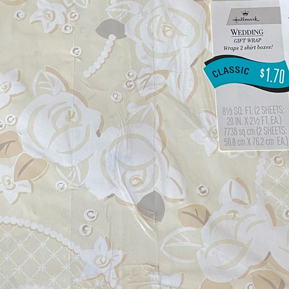Vintage HALLMARK Bridal Gift Wrap Sheets - Picture 2 of 10